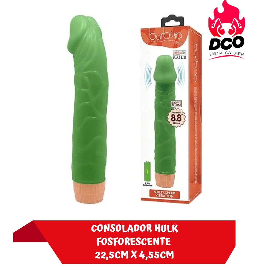 CONSOLADOR HULK FOSFORESCENTE